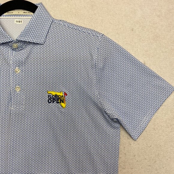 Holderness & Bourne Polo Shirt Mens S Blue Short Sleeve Open Golf Florida - Picture 1 of 10